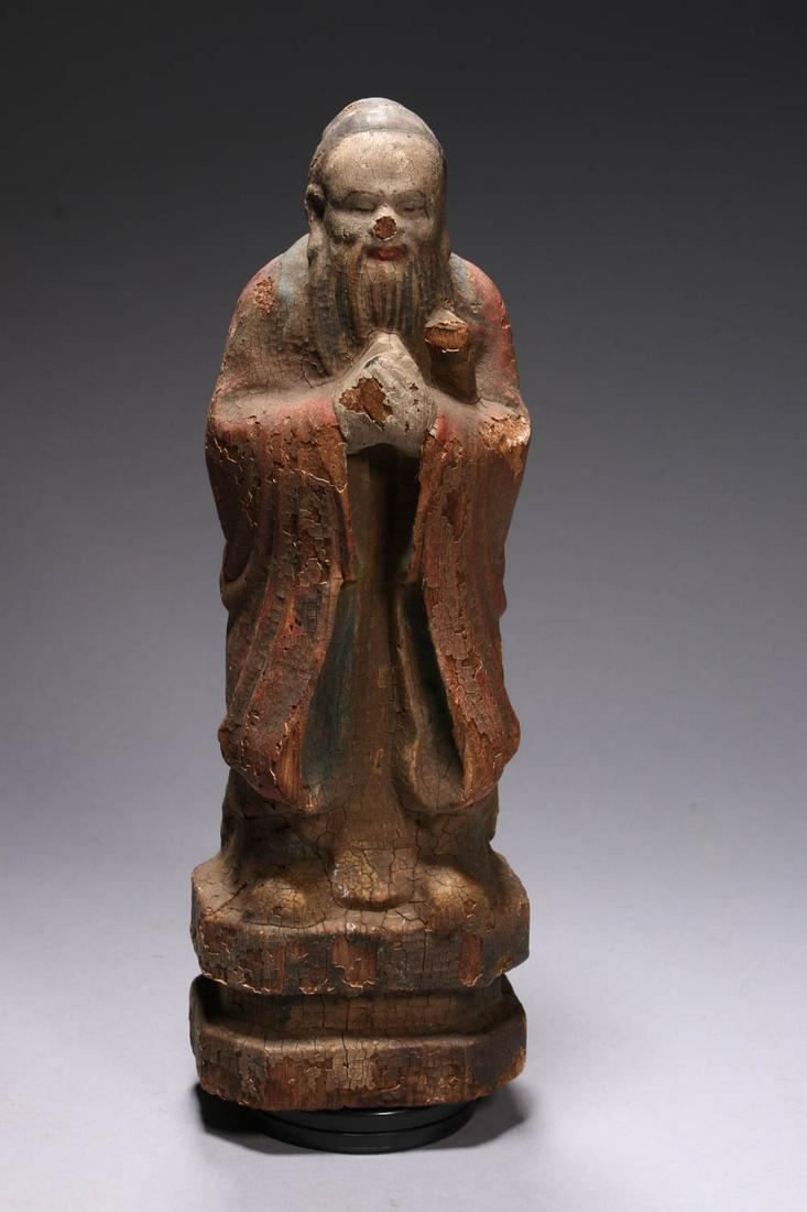 Chinese Wood Statue (1 of 6)