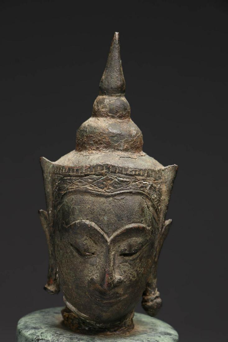 Bronze Buddha head (1 of 6)