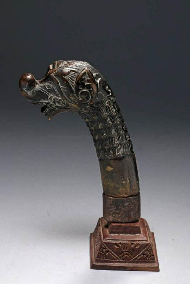 Southeast Asia Horn Kris Handle - Horn (1 of 4)