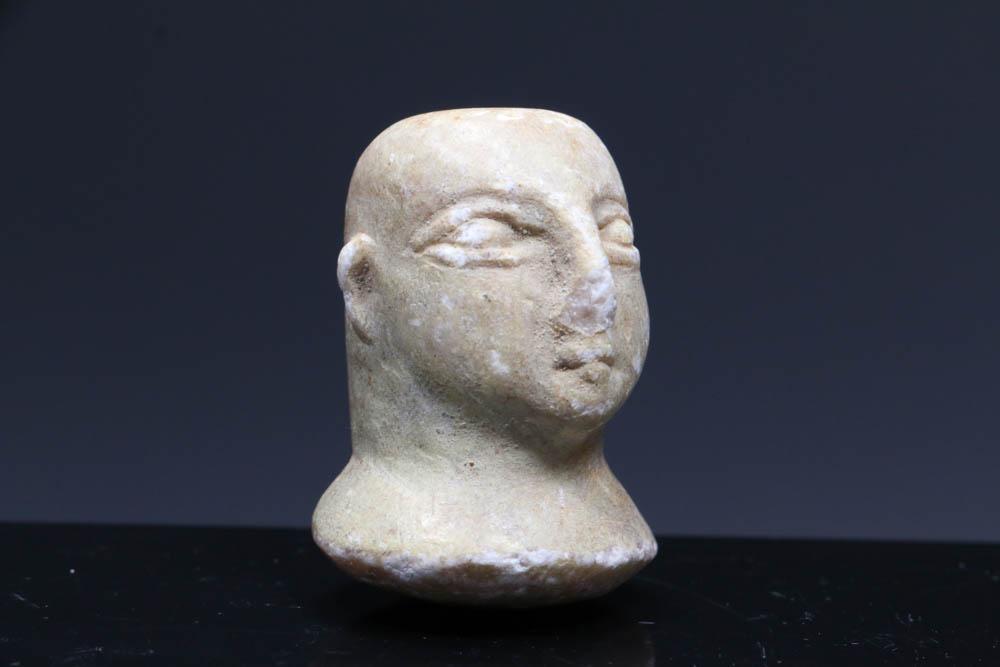 Ancient Bactrian Marble Head (1 of 4)