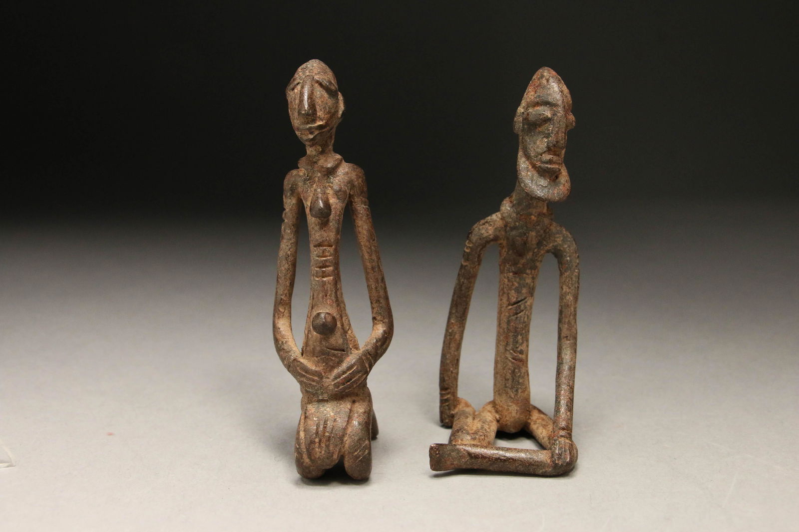 African Art Dogan Bronze Figures (1 of 8)