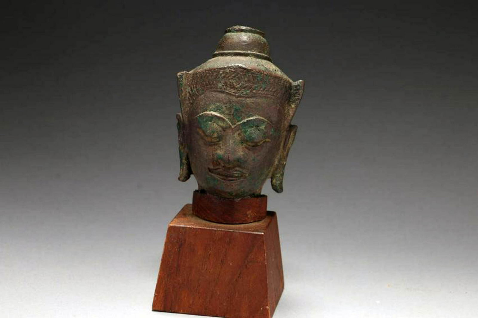 Thai Bronze Buddha Head (1 of 4)