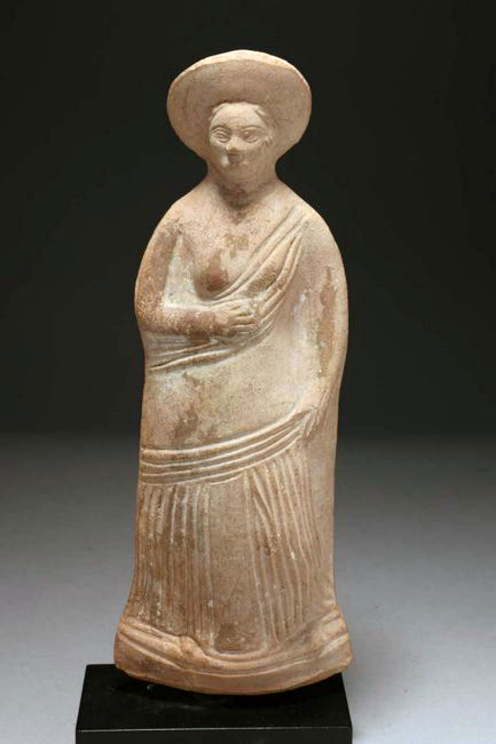 Ancient Greek terracotta Statue (1 of 6)