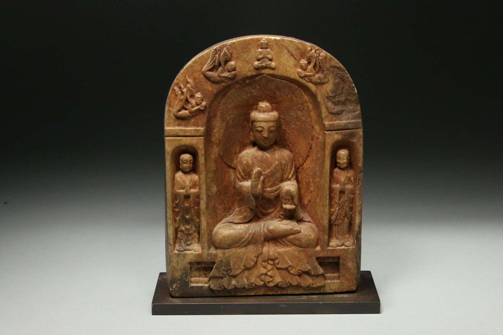 Chinese Tang Dynasty Stone Buddha Plaque (1 of 7)