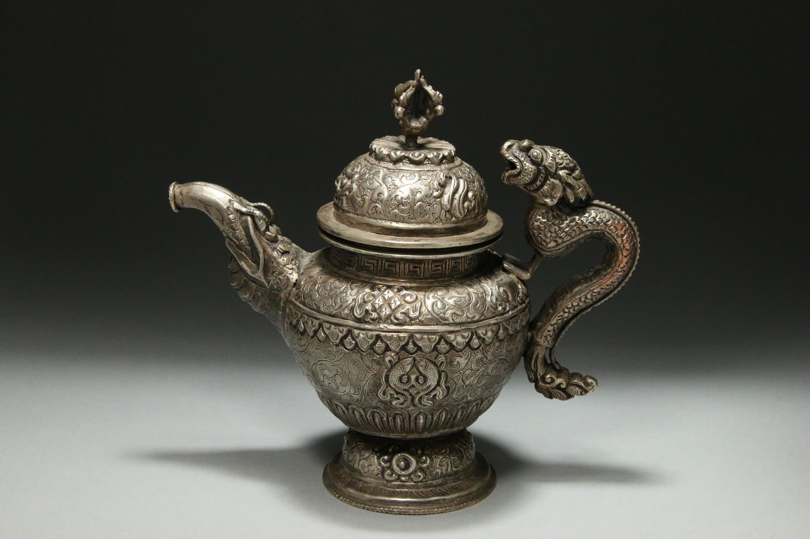 Tibetan Silver Teapot (1 of 6)