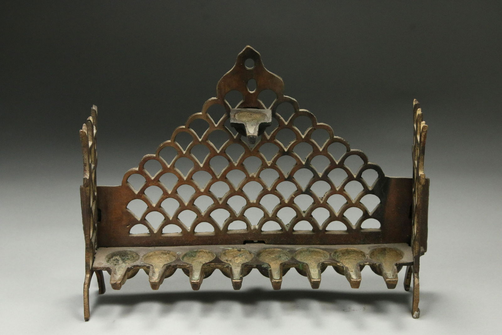 Judaica Bronze Oil Menorah (1 of 4)