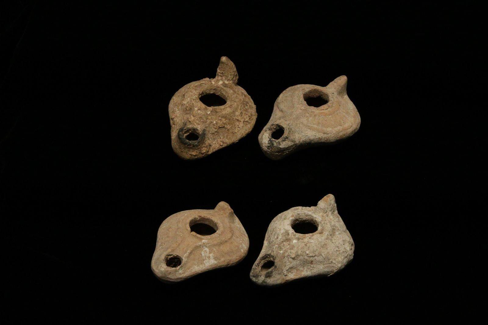 Ancient Oil Lamps - Lot of 4 (1 of 7)