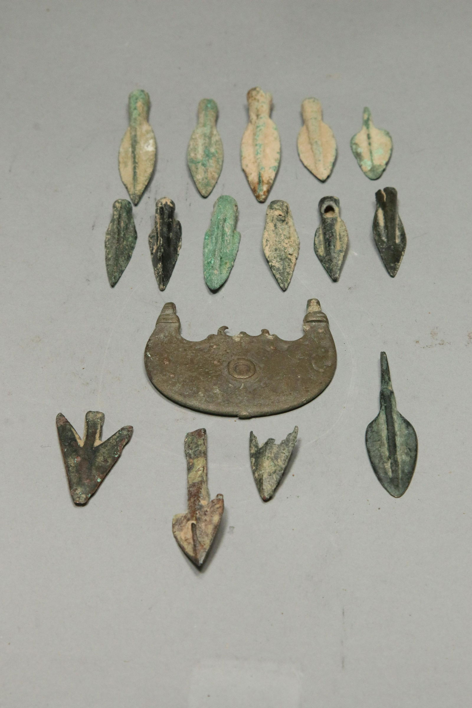 Ancient Bronze Arrow Heads and Pendant (1 of 3)