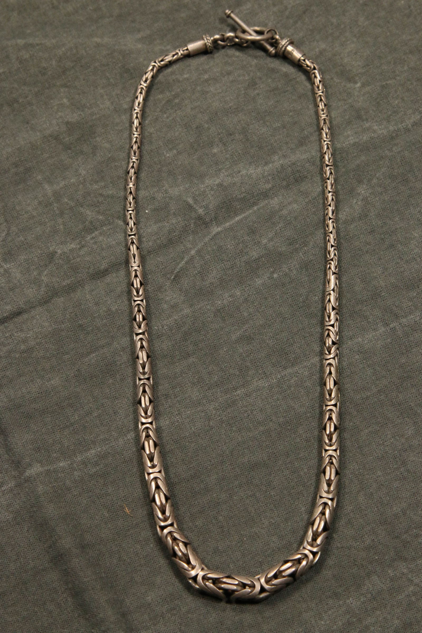 Vintage Silver Byzantine Chain Necklace (1 of 6)