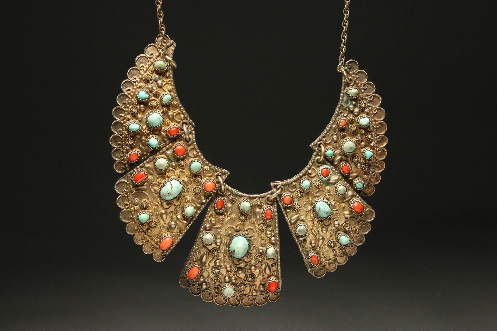Vintage Persian Bib Necklace (1 of 4)
