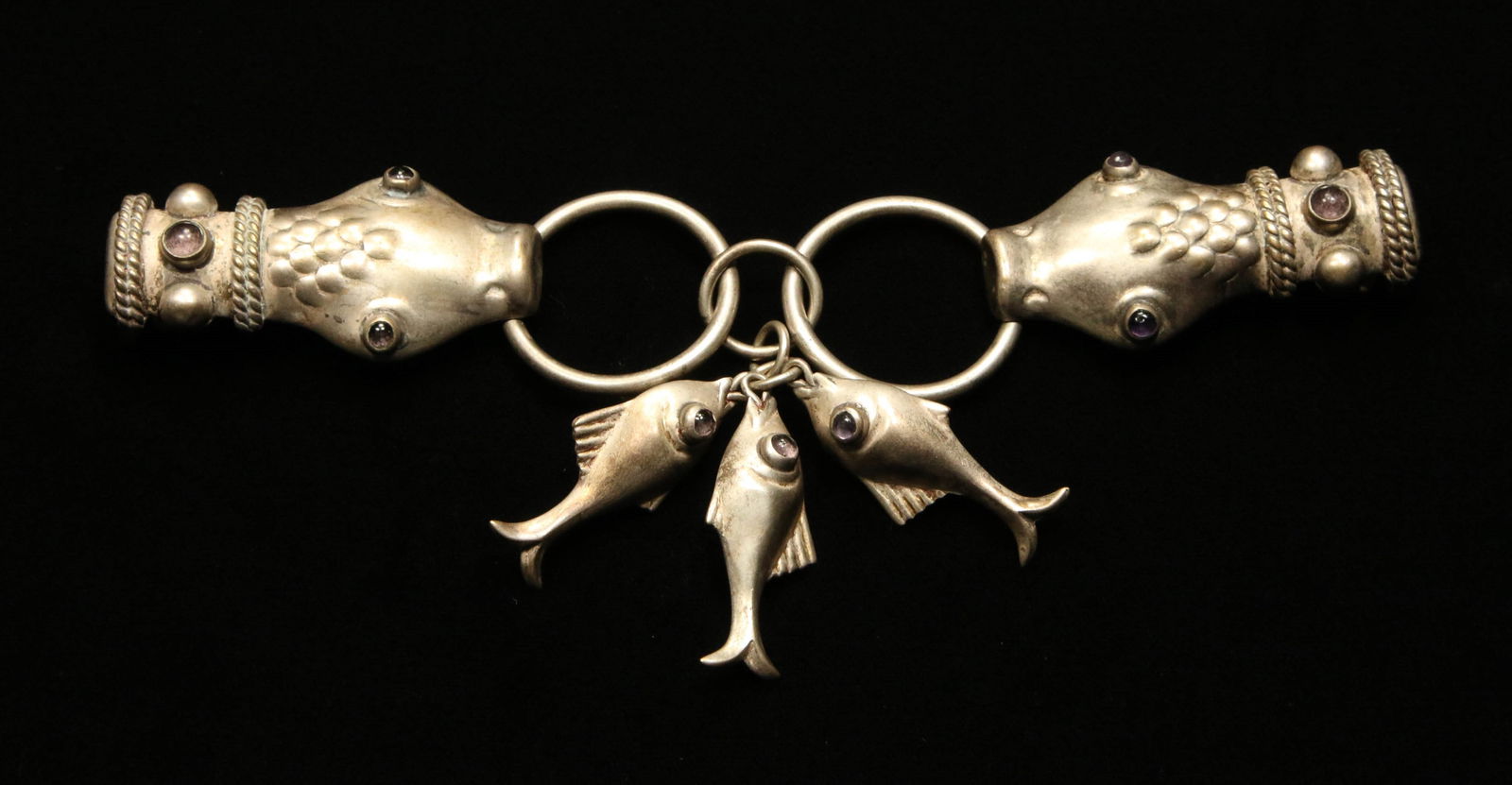 Vintage Silver Snake & Fish Buckle - Mexico (1 of 5)