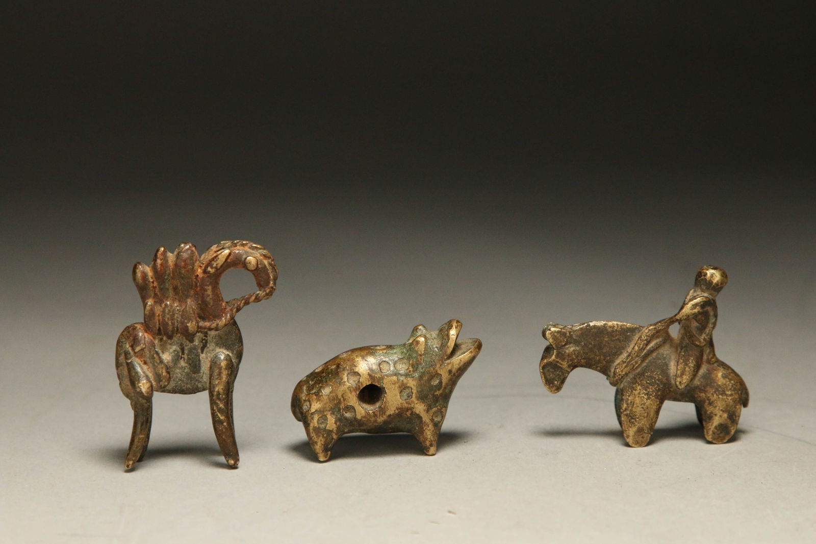 African Art Bronze Figures - Lot of 3 (1 of 5)