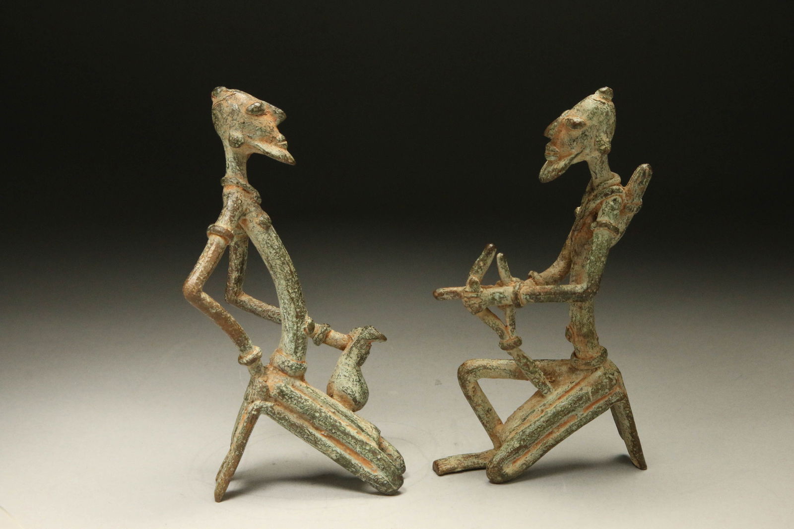 African Art Dogon Hunters - Lot of 2 (1 of 4)