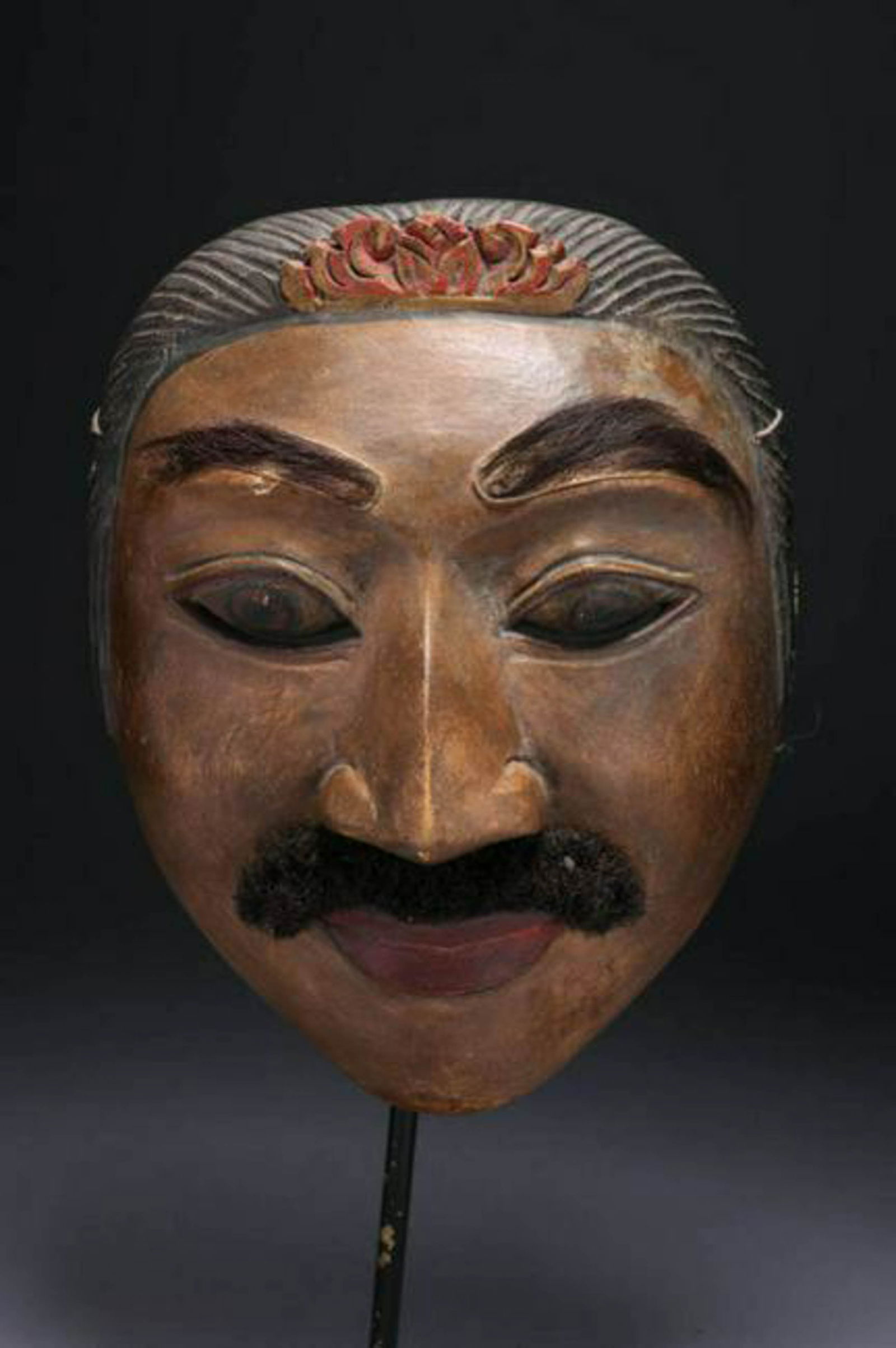 Indonesian Painted Wood Dance Mask (1 of 4)