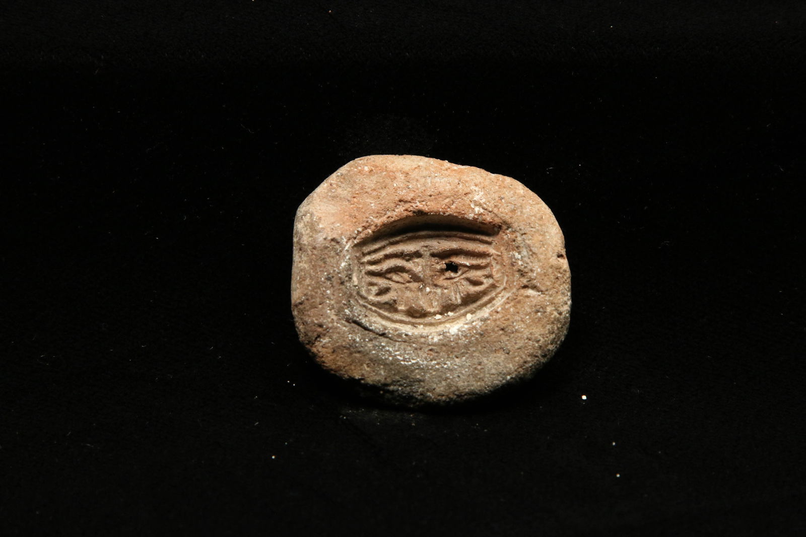 An Egyptian Faience Mold - Double Eye of Horus (1 of 4)
