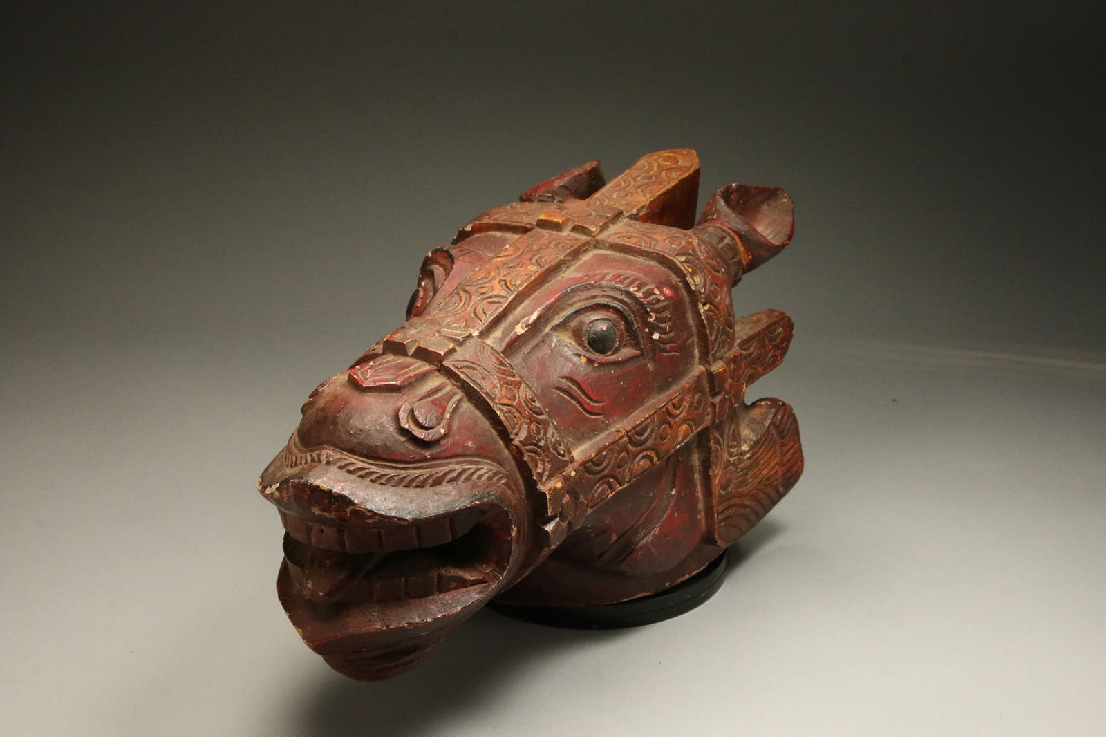 Carved  Vahana Horse Head - India (1 of 4)