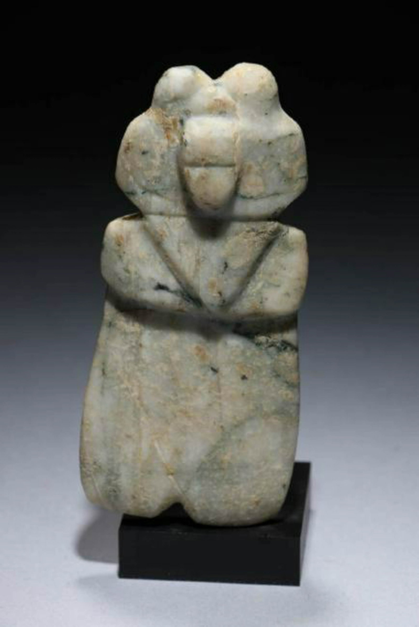 Pre-Columbian Costa Rican Bird Ax Celt translucent (1 of 4)