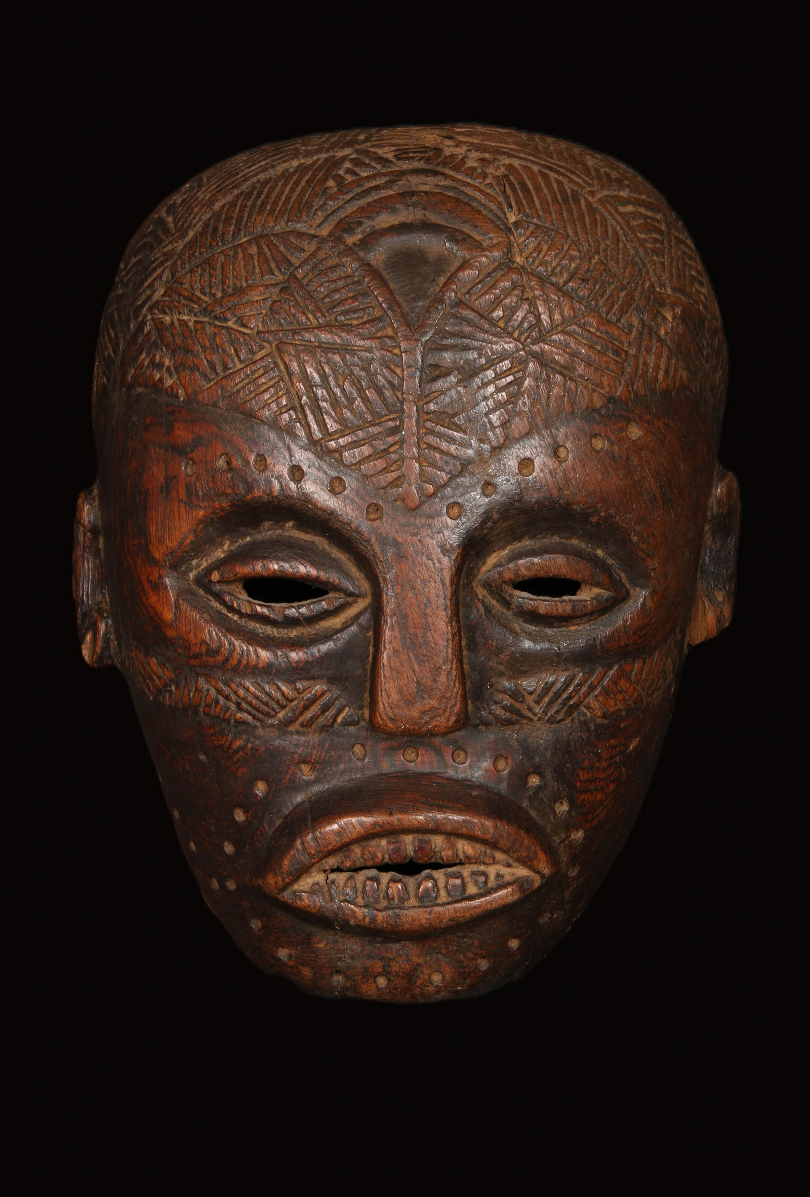 African Art Wood Mask - Congo (1 of 5)