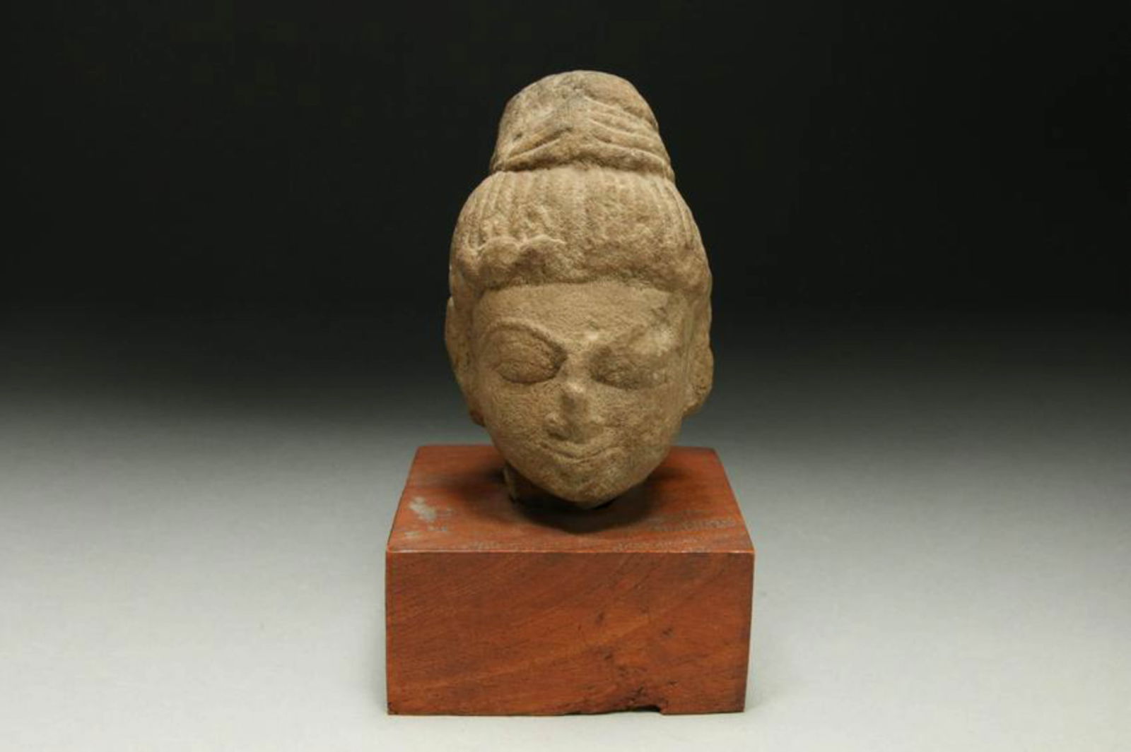 Sandstone Buddha Head - 10th - 12th Century - India (1 of 4)