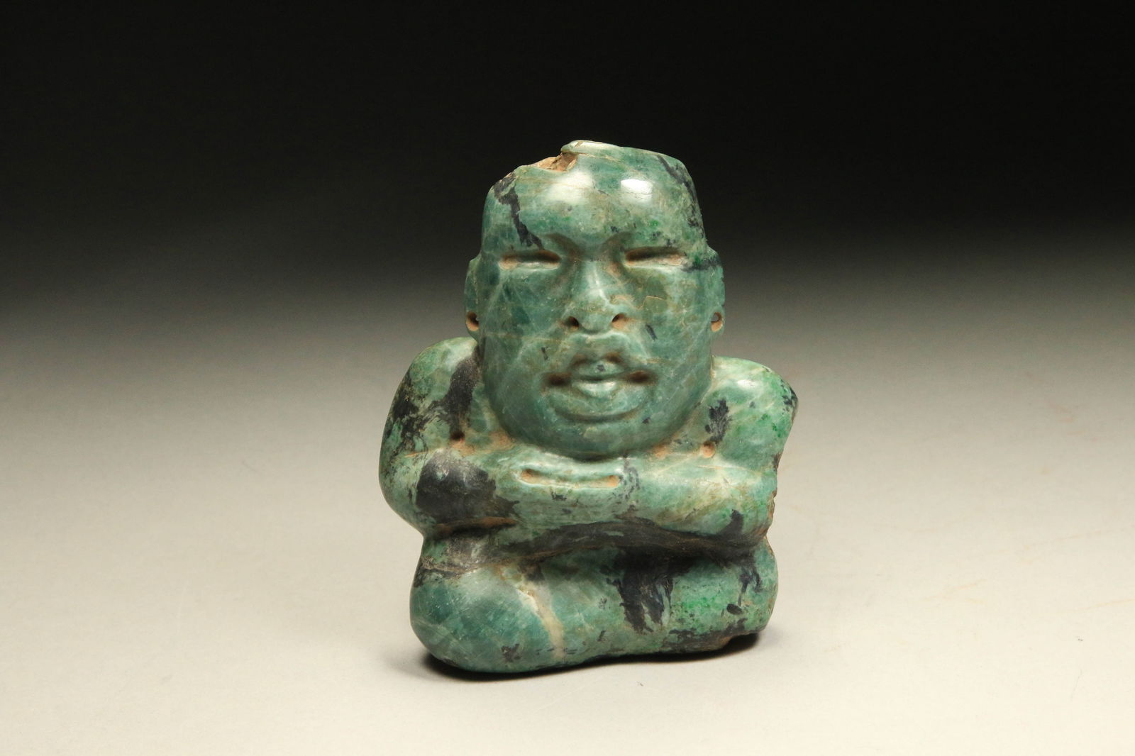 Pre-Columbian Olmec Jade Figure (1 of 5)