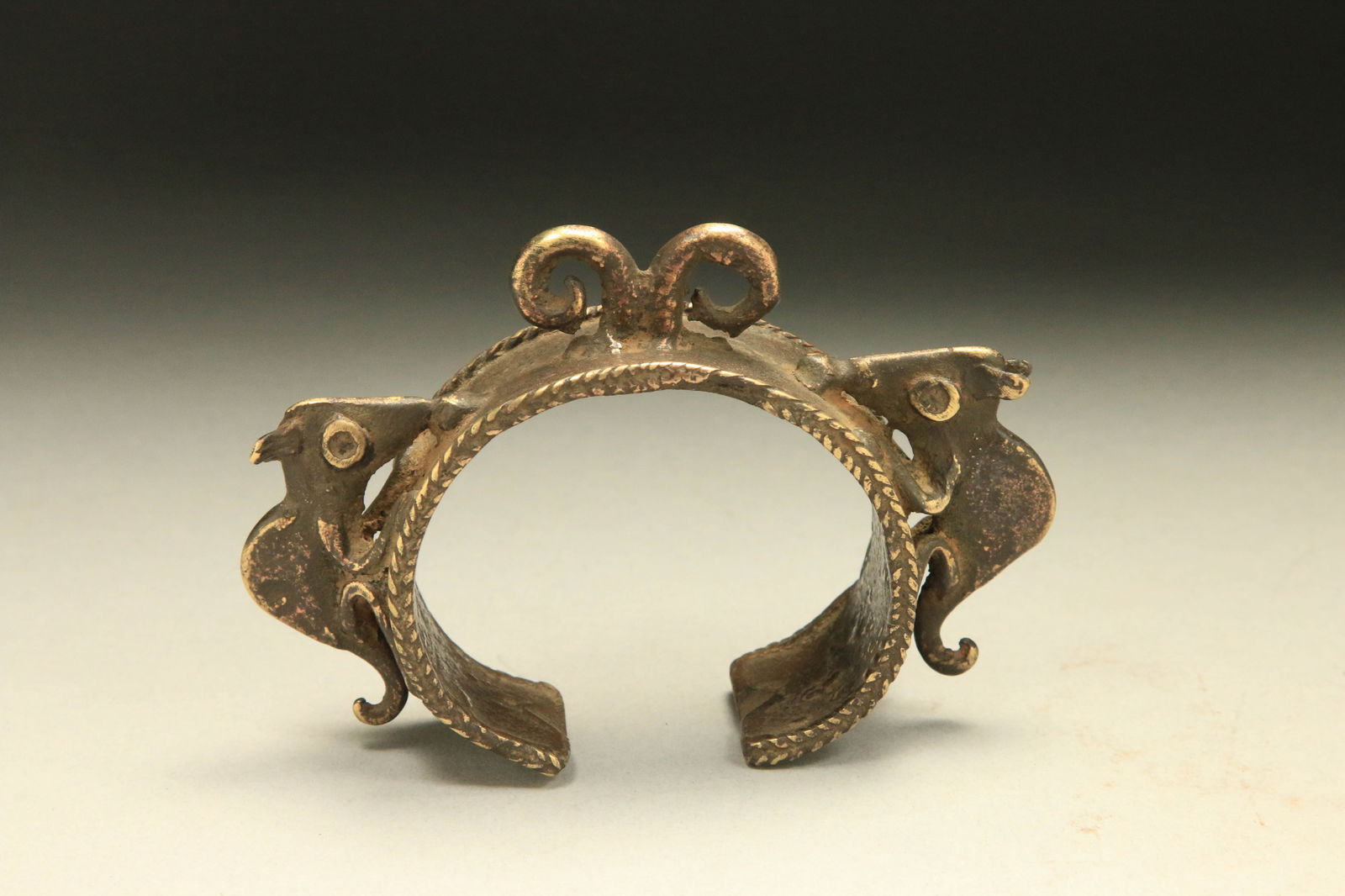African Art Bronze Currency Bracelet (1 of 5)