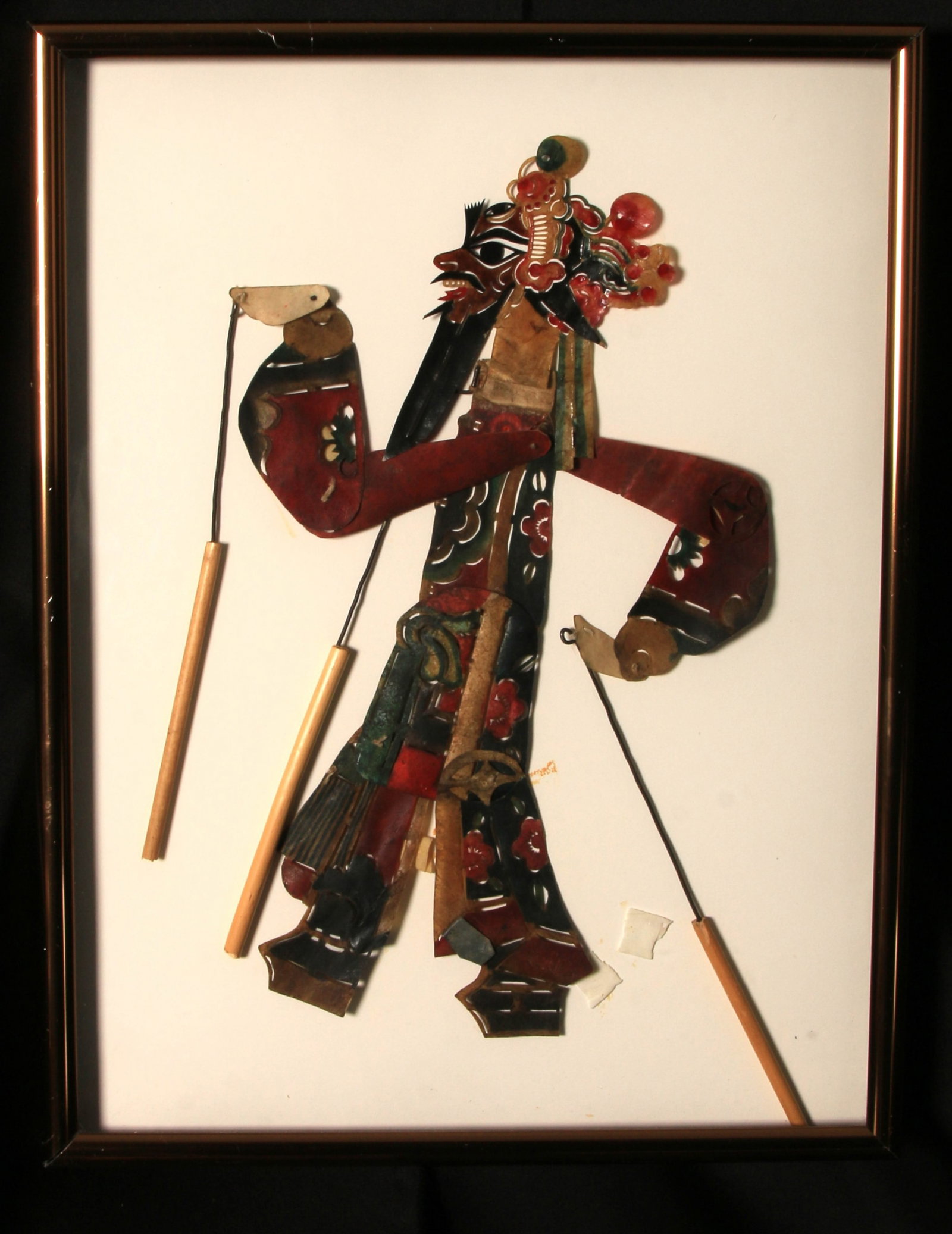 Chinese Shadow Puppet Framed (1 of 2)