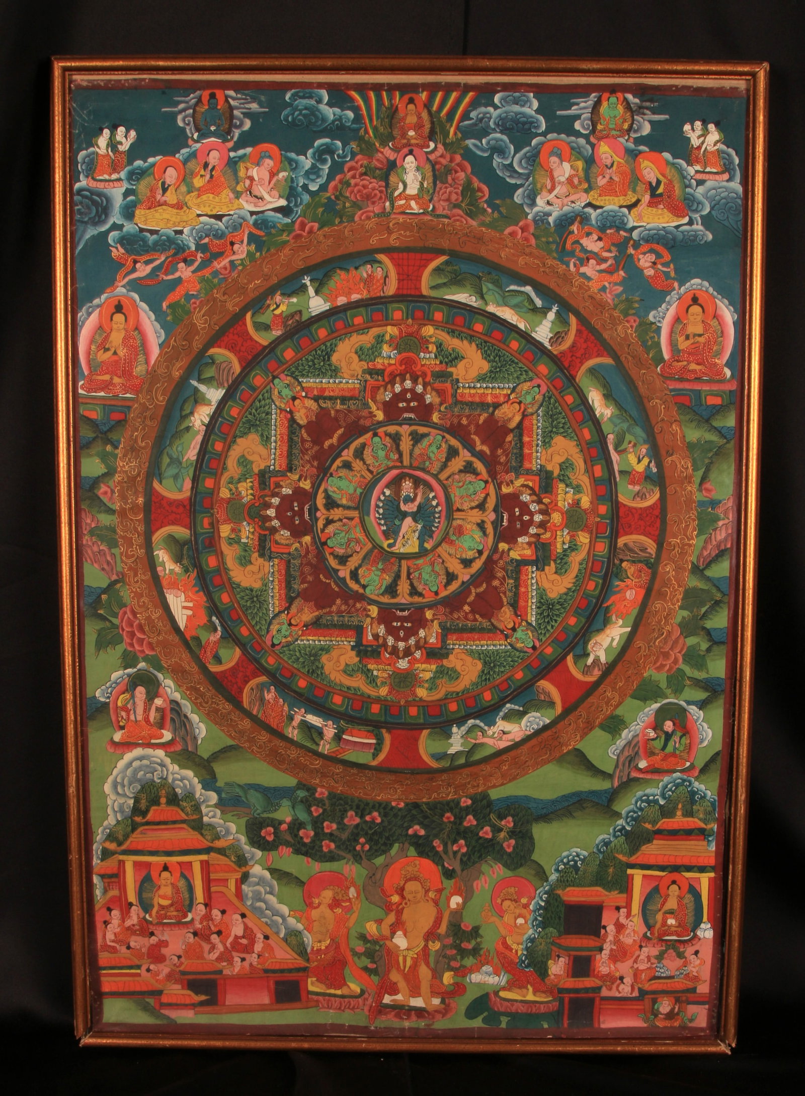 Tibetan Thangka Mandala Painting (1 of 2)