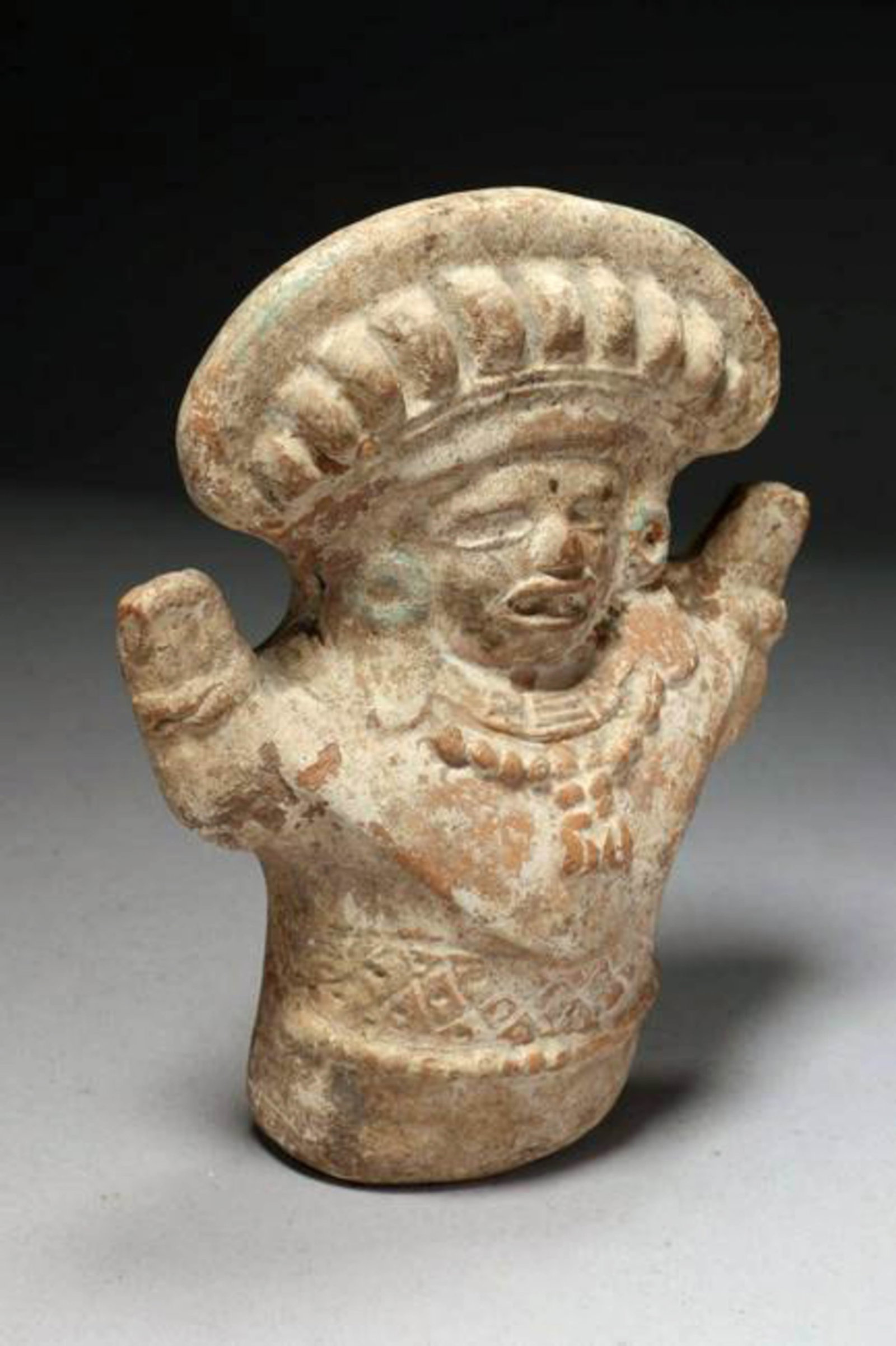 Pre-Columbian Mayan Rattle Figure (1 of 4)
