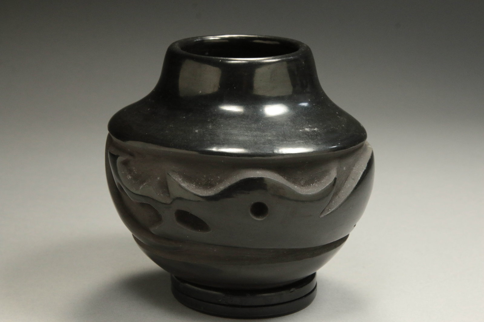 Native American Black ware bowl (1 of 8)