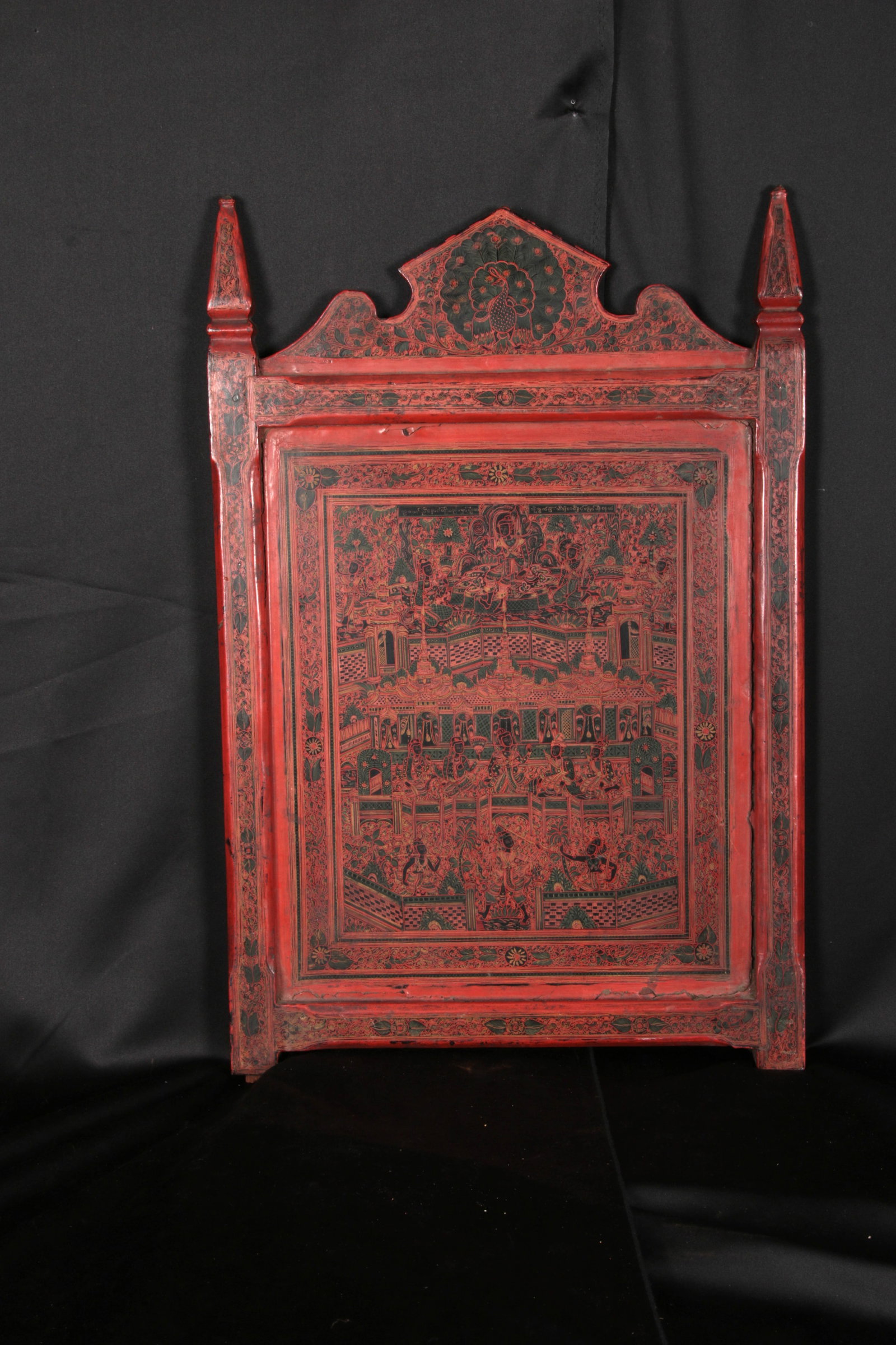 Burmese Yun Painted Panel (1 of 6)