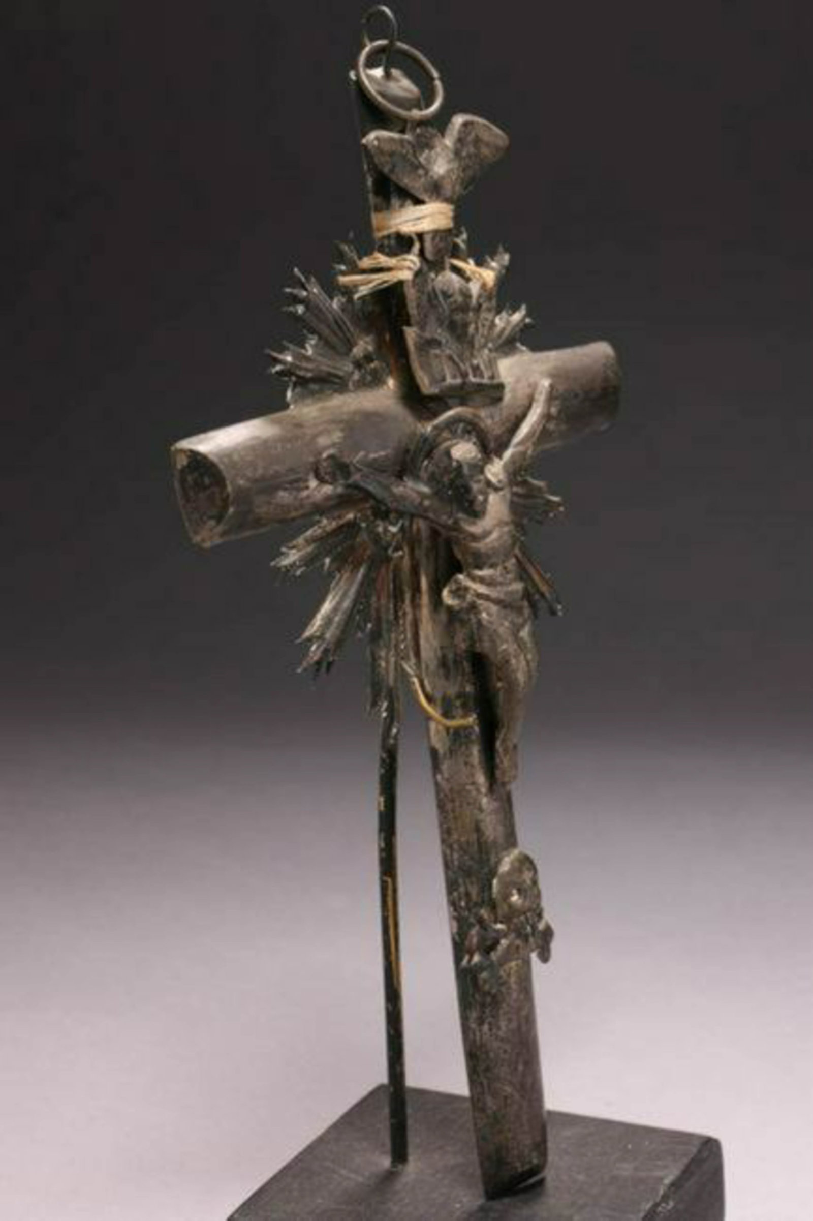 Spanish-Colonial Silver Crucifix (1 of 2)