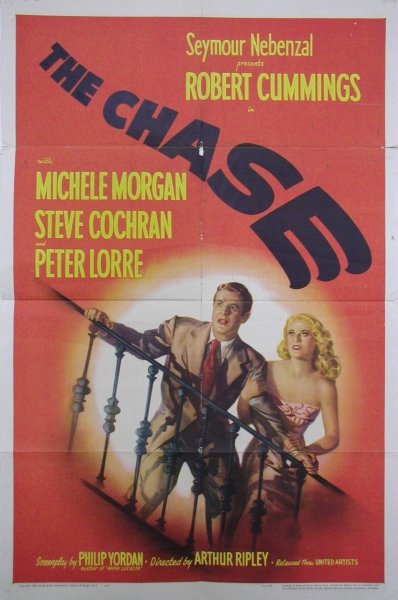CHASE ORIGINAL NOIR MOVIE POSTER: Quantity: 1. 27x41. Robert Cummings. United Artists. 1946. Noir. American.