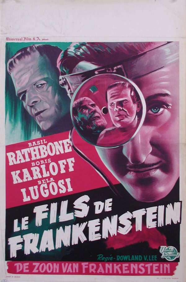 SON OF FRANKENSTEIN BORIS KARLOFF, BELA LUGOSI