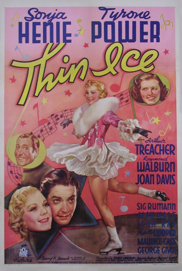 THIN ICE SONJA HENIE, TYRONE POWER
