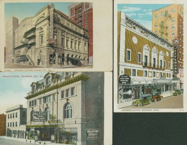 MOVIE THEATRE & HOLLYWOOD HOME POSTCARDS NULL - 2
