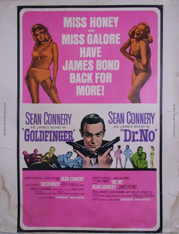 GOLDFINGER/DR. NO COMBO SEAN CONNERY