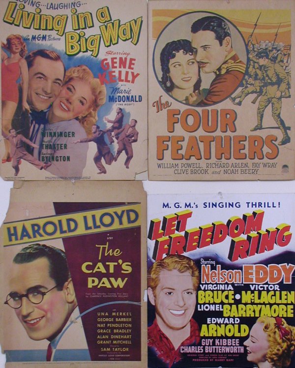 WINDOW CARD GROUP WILLIAM POWELL, HAROLD LLOYD