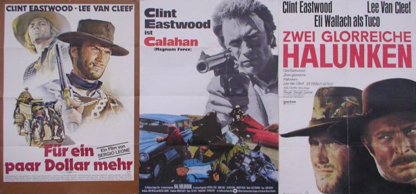CLINT EASTWOOD GERMAN TRIO CLINT EASTWOOD