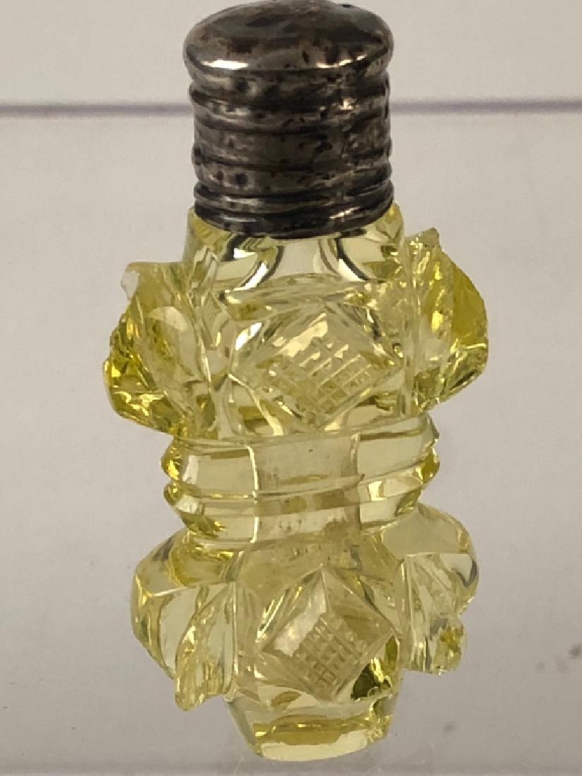 Mini Canary Yellow Cut Glass Perfume Bottle (1 of 5)