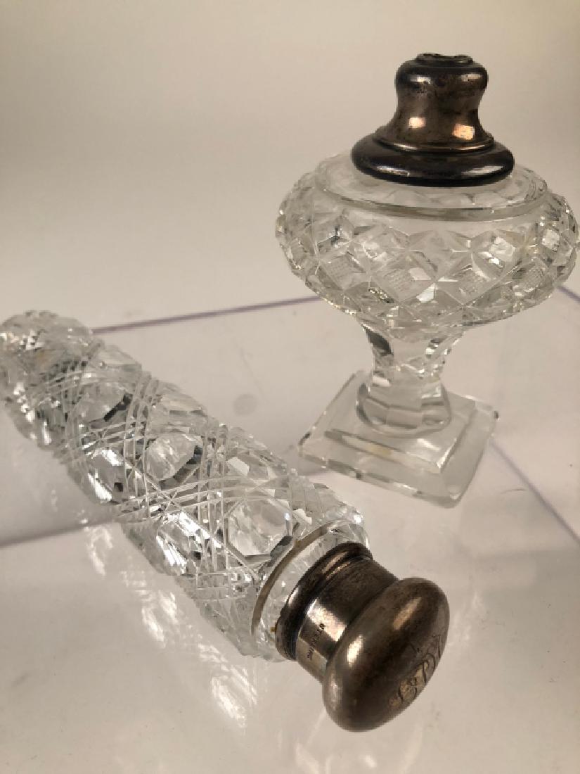 2 Glass Perfume bottles/ABP Cut Crystal Cylinder & (1 of 14)