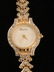 Elegant Ladies Bulova 14k Gold Link Diamond Watch - 2