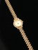 Elegant Ladies Bulova 14k Gold Link Diamond Watch - 4