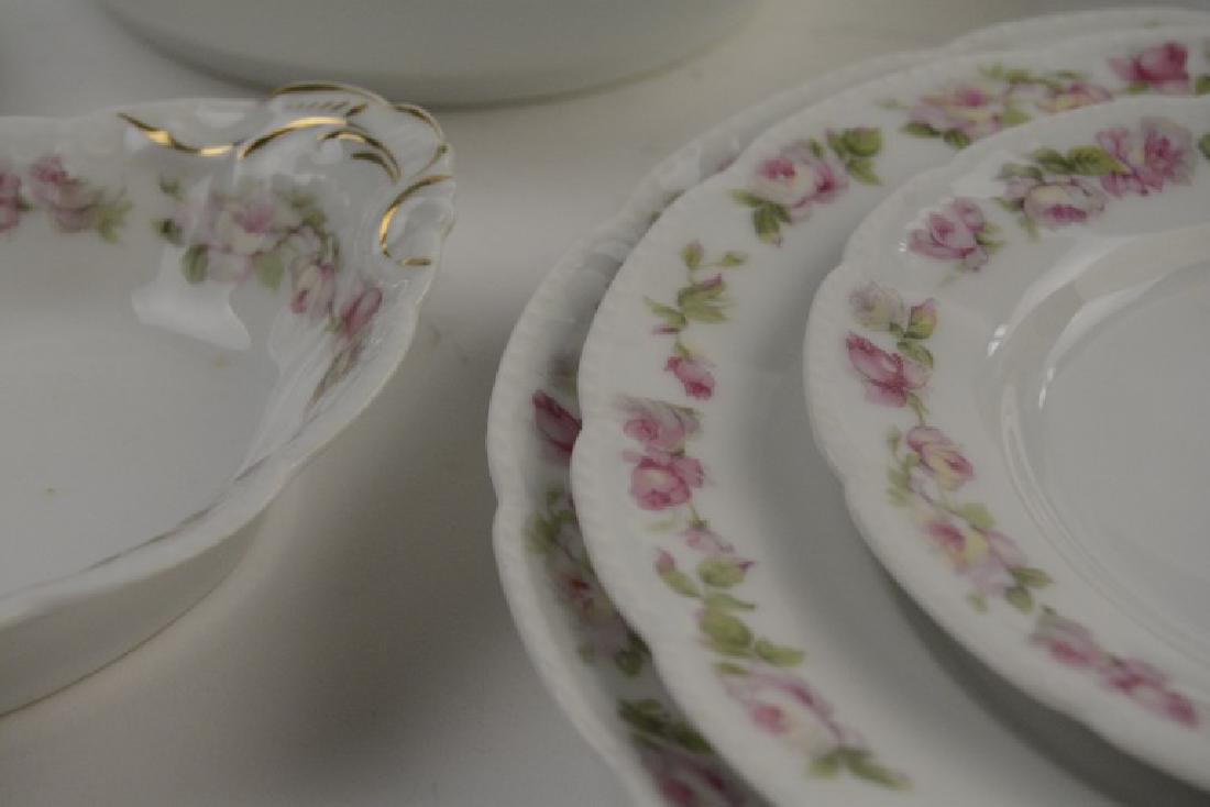 Set for 12 Limoges Pink Rose Bassett 9 pc.pl set. (1 of 10)