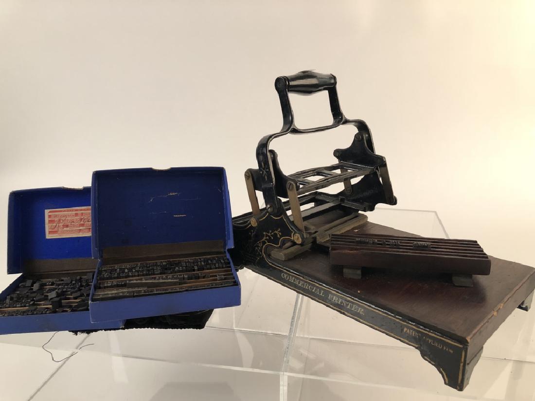 Vintage 1920's Early Metal Press Hand Stamp (1 of 14)