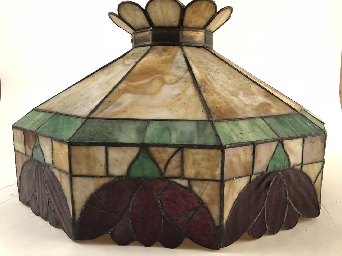 Tiffany Style Antique Stained Glass Chandelier (1 of 9)