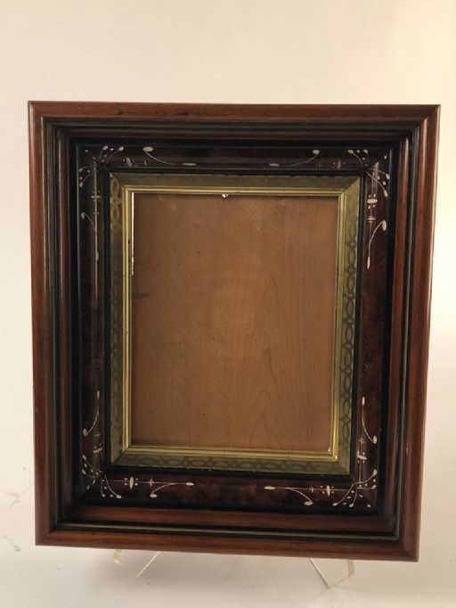 Antique Eastlake Victorian Walnut Picture Frame