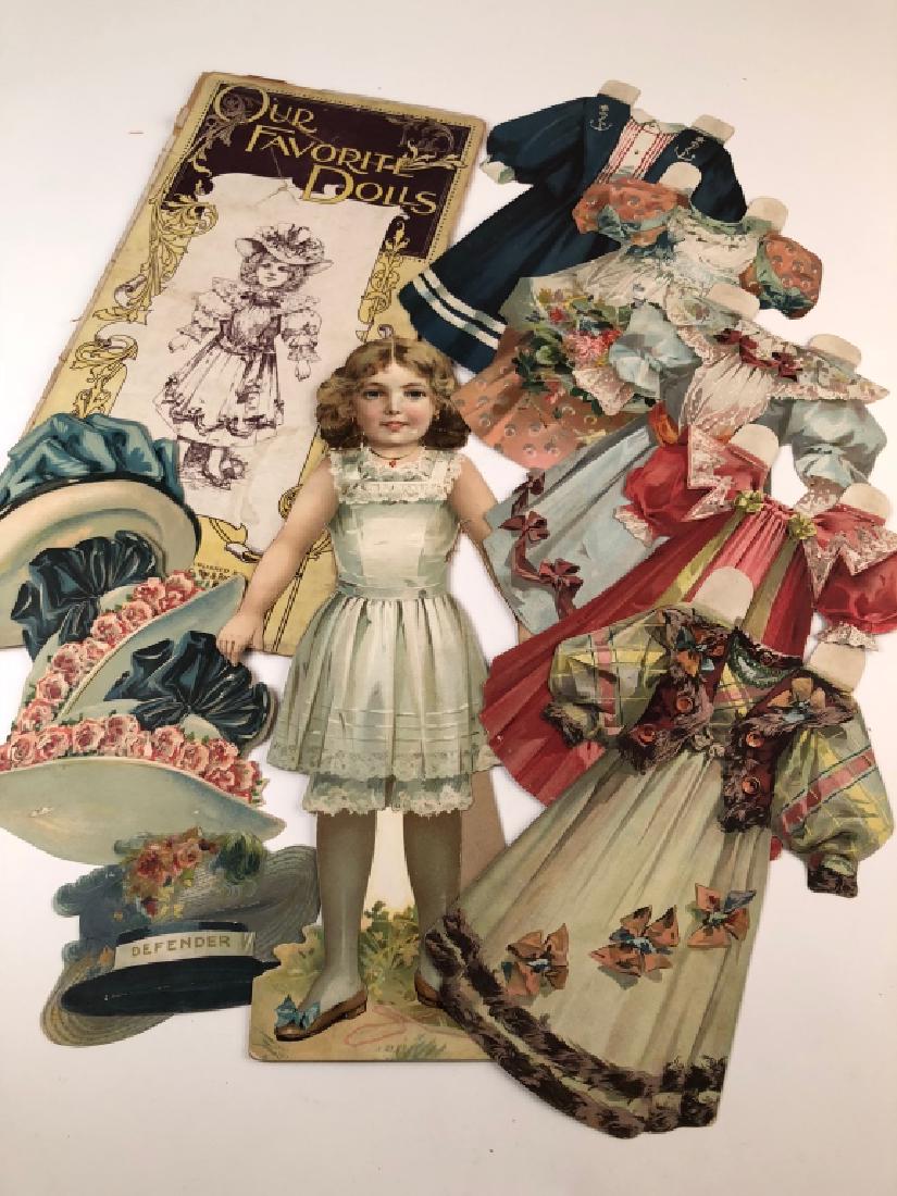 Antique Selchow & Righter 16" Paper Doll GIRL Set (1 of 11)