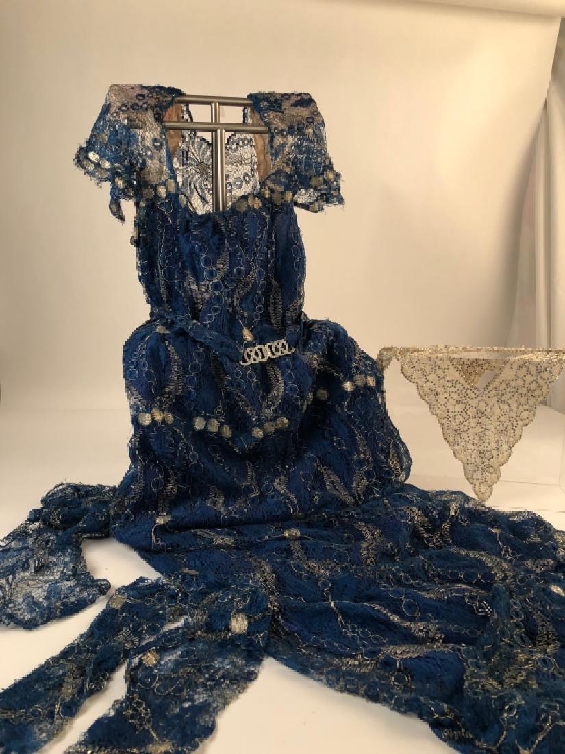 Vintage Dress, Gauntlets & Matching Hair Comb (1 of 12)