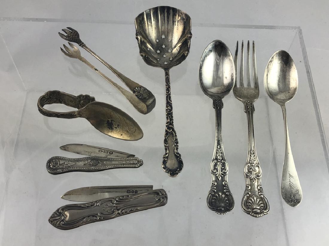 Lot of 8 pcs. of Unique Sterling Silver Flatware (1 of 20)