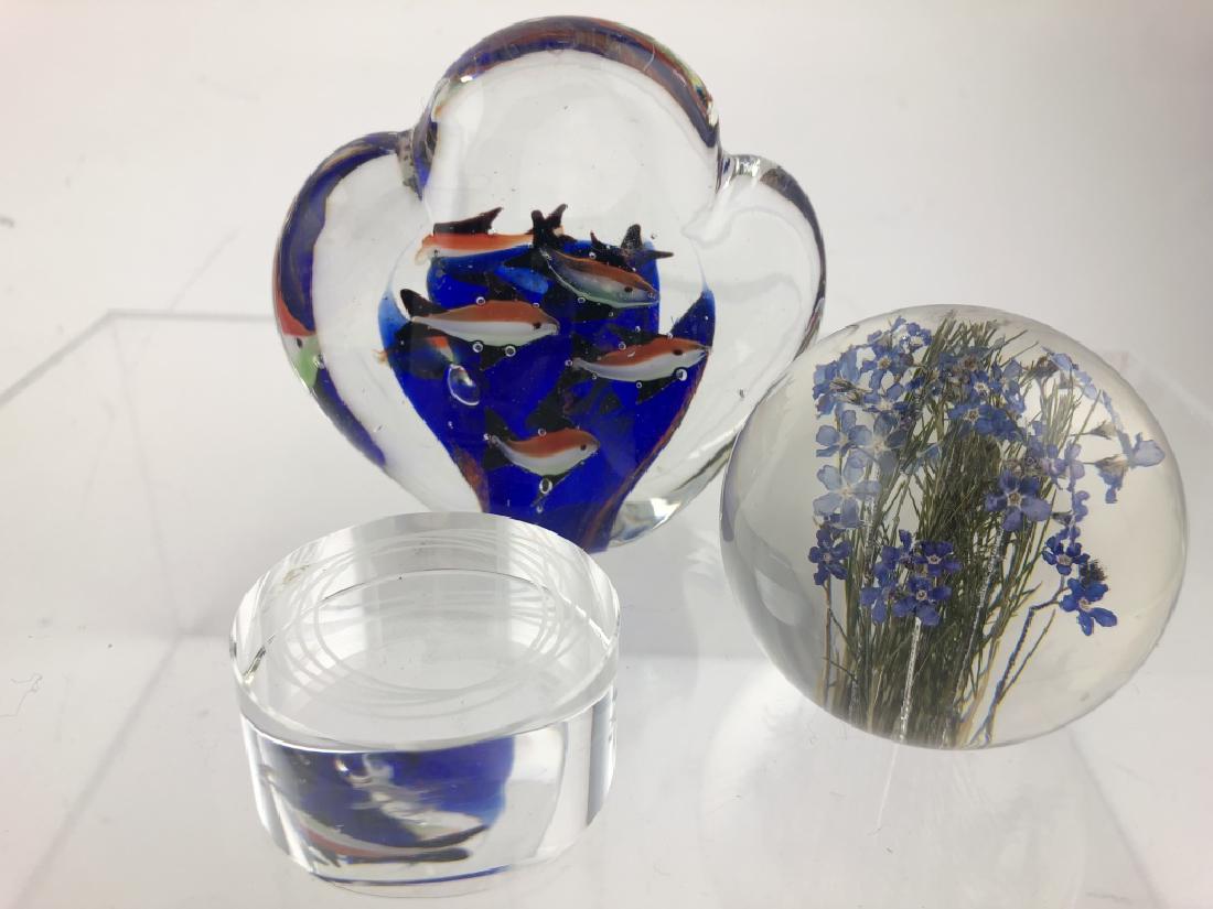 Lot of 3 Vintage Paperweights (1 of 20)